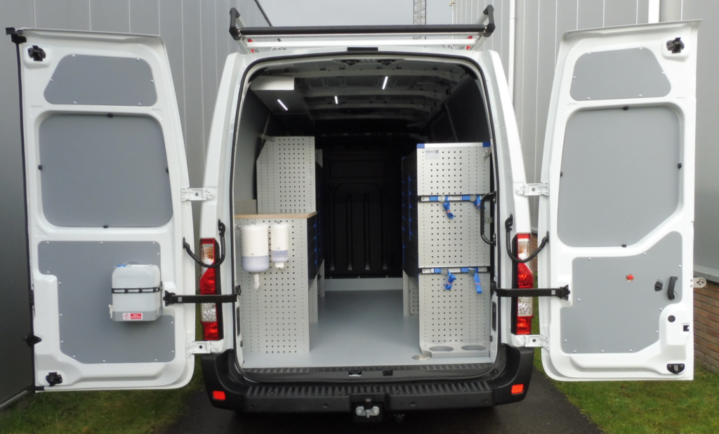 aluminium bedrijfswageninrichting technisch installatiebedrijf